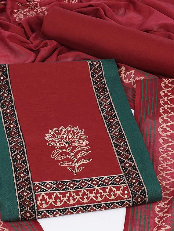 women solid unstitched suit set - 22324230 -  Standard Image - 1