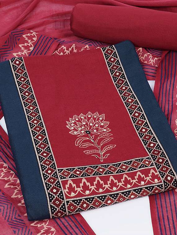 women solid unstitched suit set - 22324231 -  Standard Image - 1