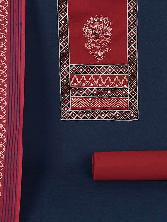 women solid unstitched suit set - 22324231 -  Standard Image - 4