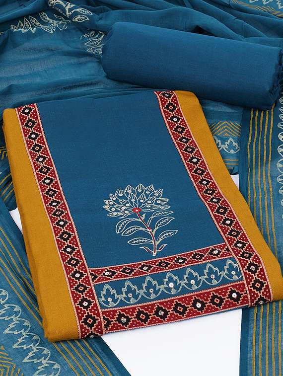 women solid unstitched suit set - 22324233 -  Standard Image - 1