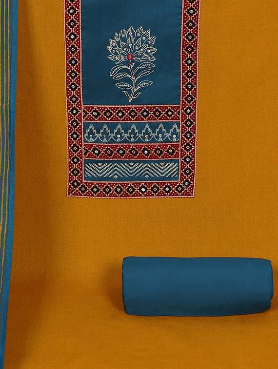 women solid unstitched suit set - 22324233 -  Standard Image - 4