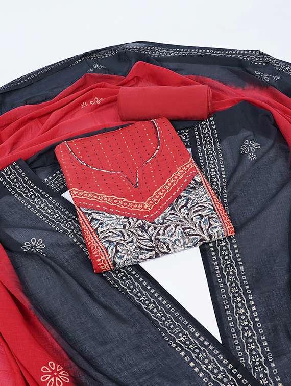 women self design unstitched suit set - 22324236 -  Standard Image - 1