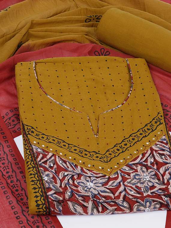 women self design unstitched suit set - 22324237 -  Standard Image - 1