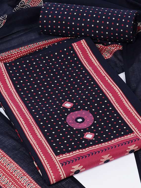 women printed unstitched suit set - 22324240 -  Standard Image - 1