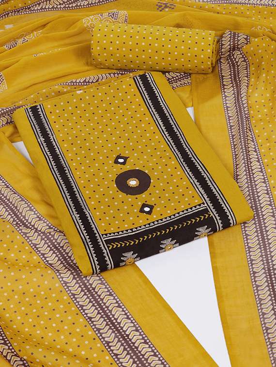 women printed unstitched suit set - 22324242 -  Standard Image - 1