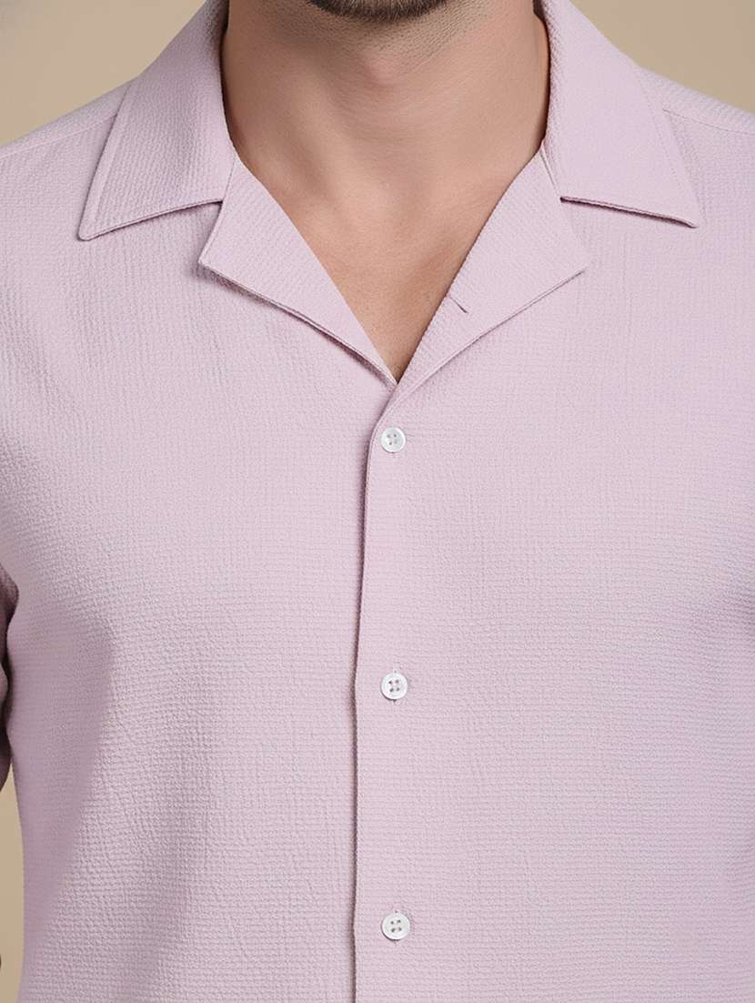 men solid long sleeve regular fit casual shirt - 22324312 -  Standard Image - 4