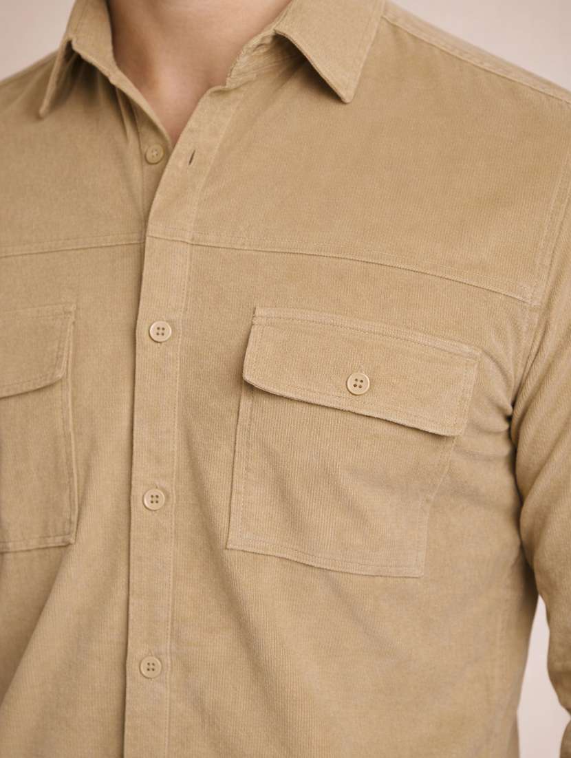 men solid long sleeve regular fit casual shirt - 22324325 -  Standard Image - 4