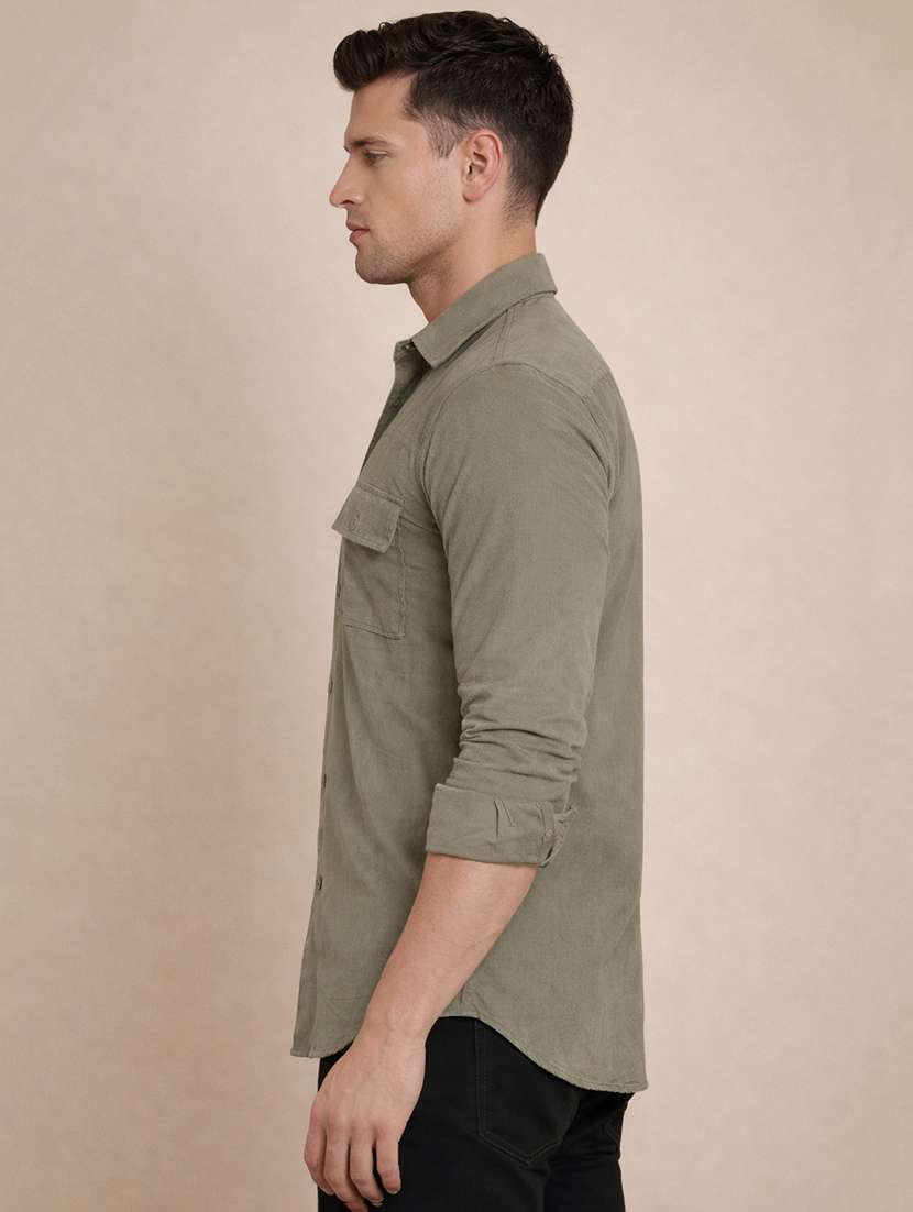 men solid long sleeve regular fit casual shirt - 22324335 -  Standard Image - 1