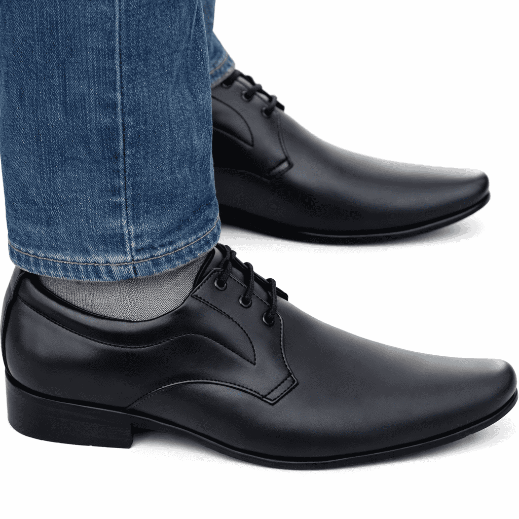 men black lace-up derby - 22324366 -  Standard Image - 4