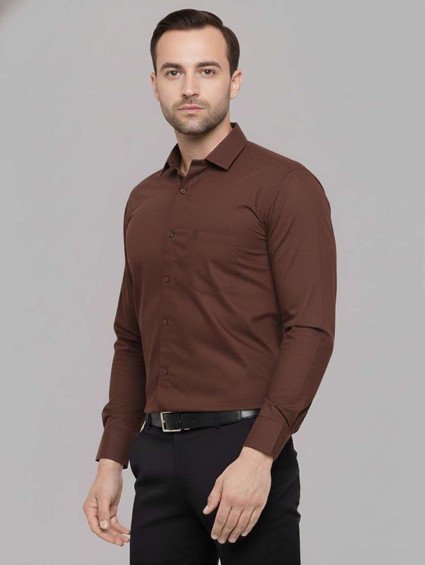 men solid long sleeve regular fit formal shirt - 22324372 -  Standard Image - 1
