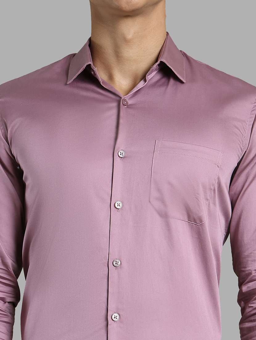 men solid long sleeve regular fit formal shirt - 22324378 -  Standard Image - 4