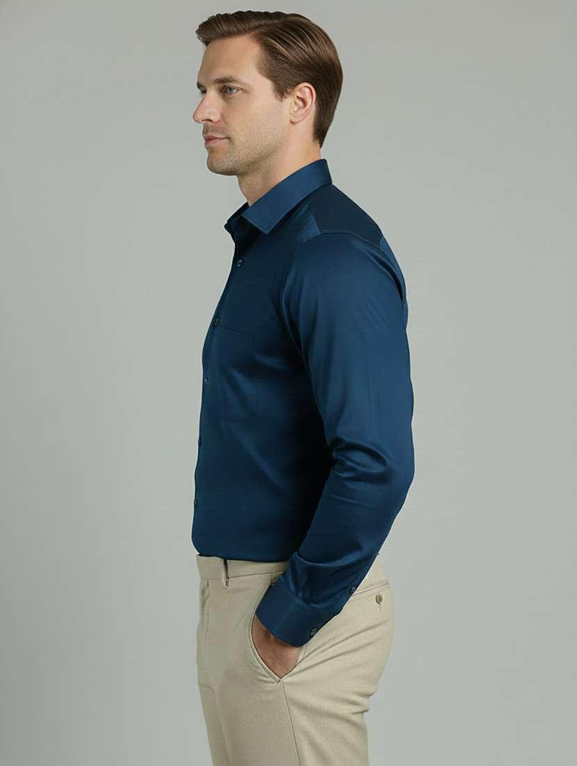men solid long sleeve regular fit formal shirt - 22324382 -  Standard Image - 1