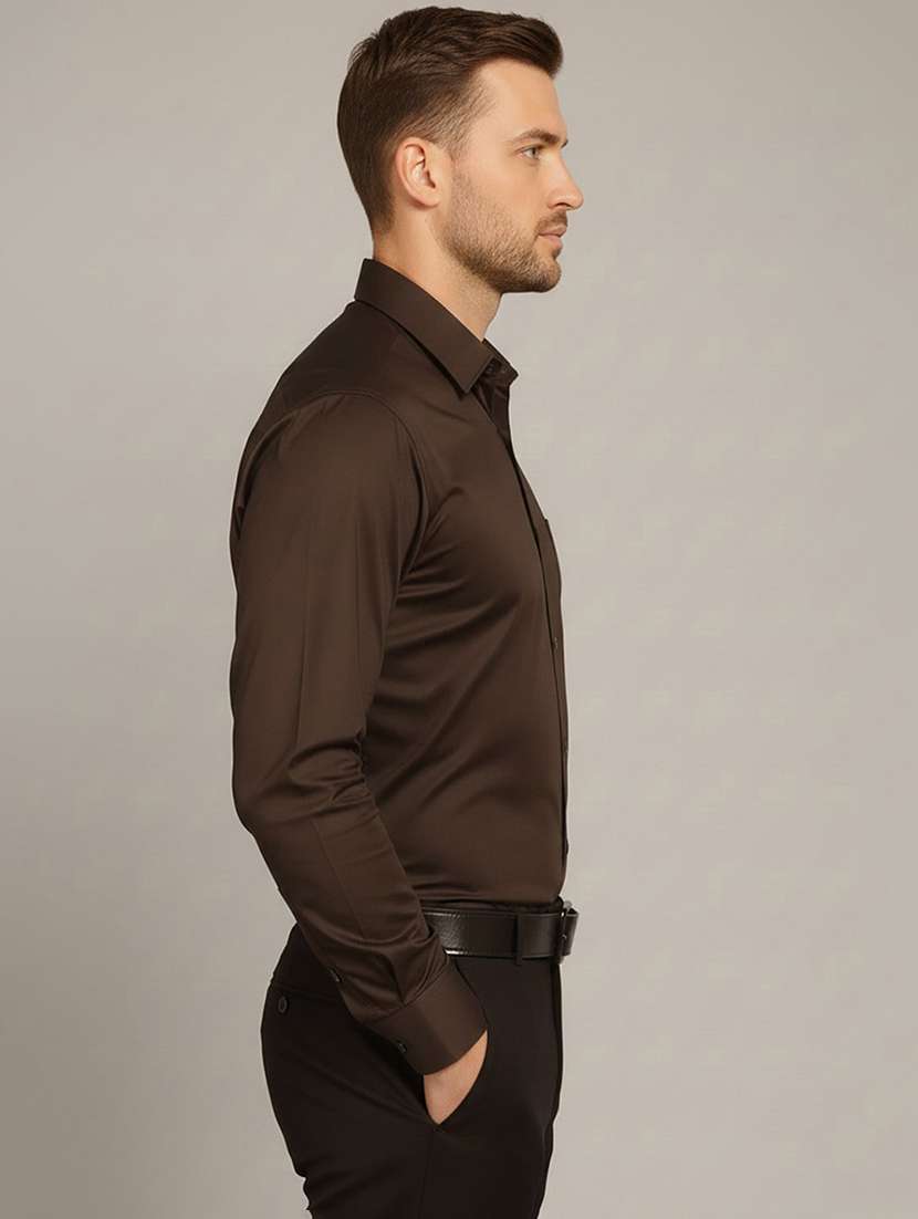 men solid long sleeve regular fit formal shirt - 22324384 -  Standard Image - 1