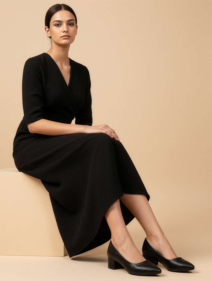 women solid slip on pump - 22324444 -  Standard Image - 4