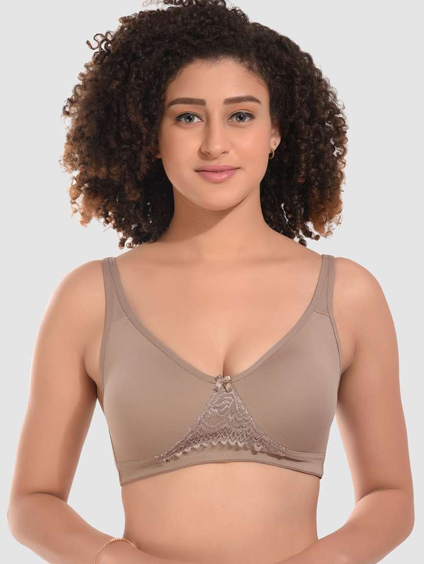 women pack of 3 solid non wired bra - 22324446 -  Standard Image - 1