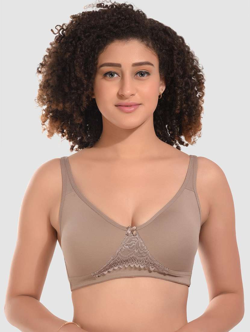 women pack of 3 solid non wired bra - 22324447 -  Standard Image - 1