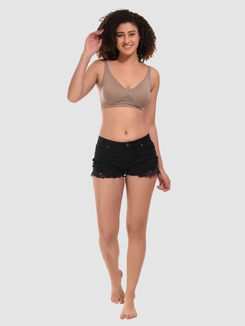 women pack of 3 solid non wired bra - 22324450 -  Standard Image - 4