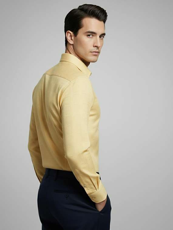 men self design long sleeve regular fit formal shirt - 22324672 -  Standard Image - 1