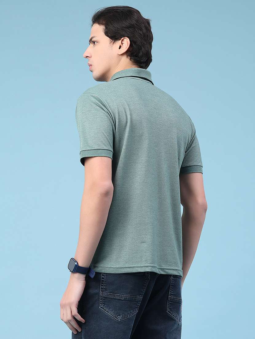men solid short sleeve regular fit polo t-shirt - 22326553 -  Standard Image - 4