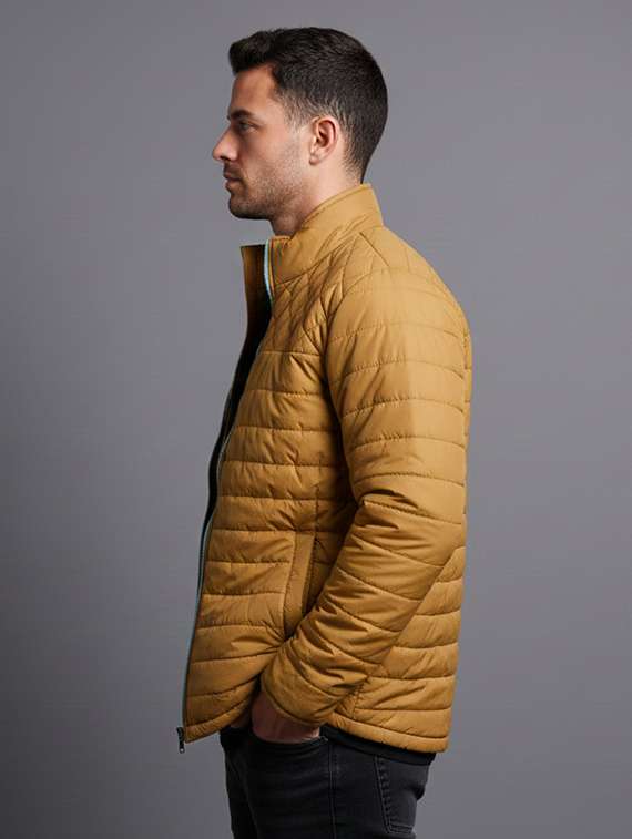 men solid long sleeve puffer jacket - 22326558 -  Standard Image - 1