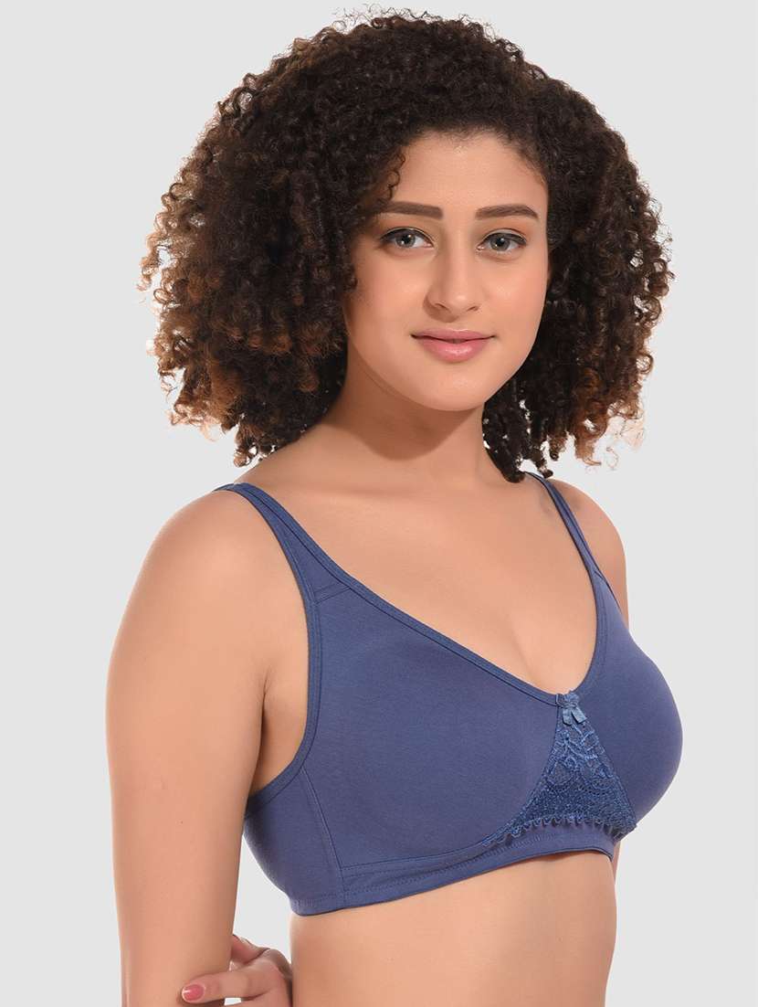 women pack of 3 solid non wired bra - 22326671 -  Standard Image - 1