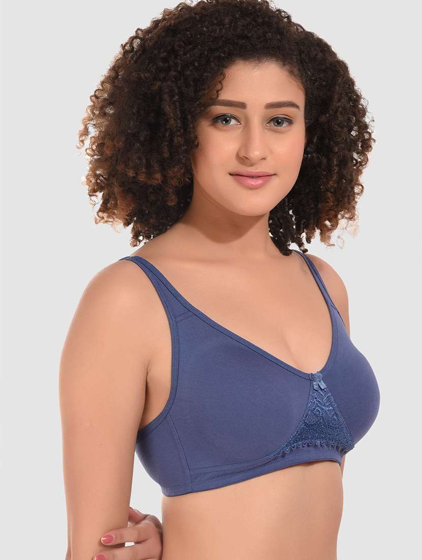 women pack of 3 solid non wired bra - 22326673 -  Standard Image - 1