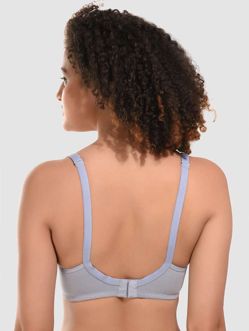 women pack of 3 solid non wired bra - 22326673 -  Standard Image - 4