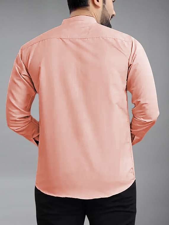 men solid long sleeve regular fit casual shirt - 22326846 -  Standard Image - 4