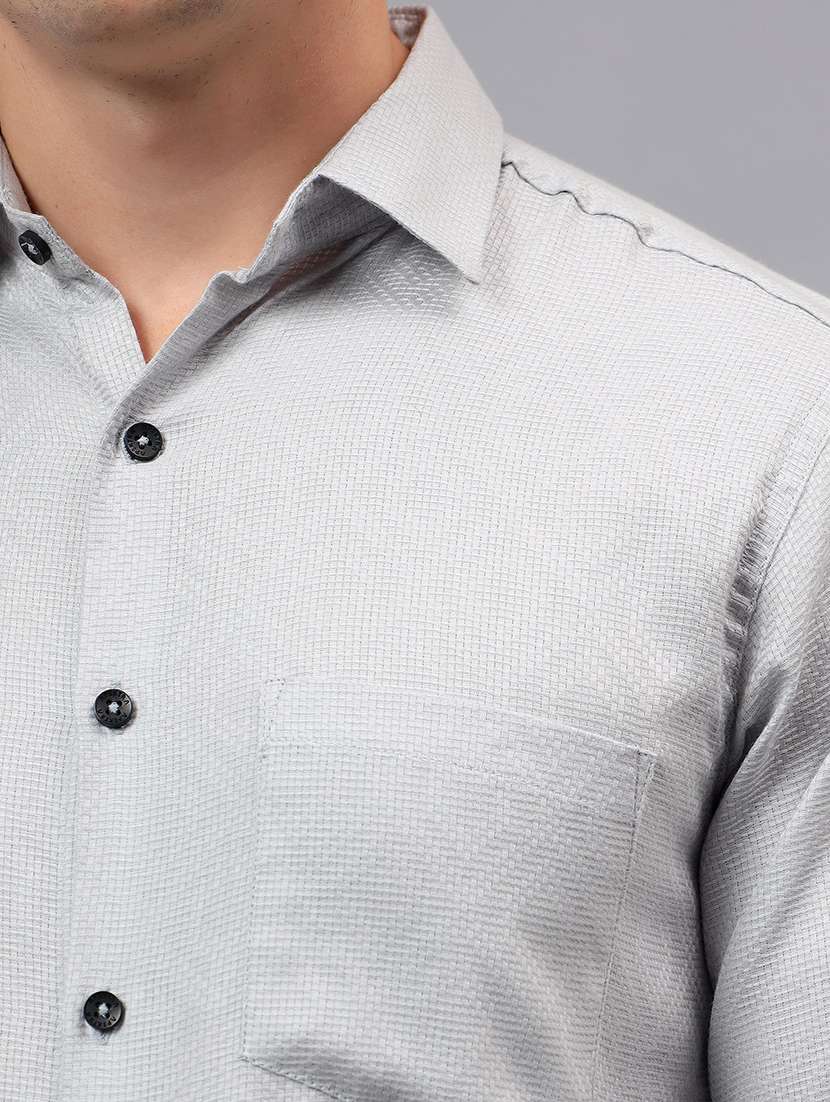 men self design long sleeve regular fit formal shirt - 22326921 -  Standard Image - 4