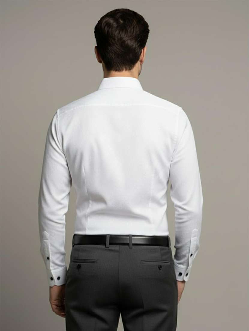 men self design long sleeve regular fit formal shirt - 22326936 -  Standard Image - 1