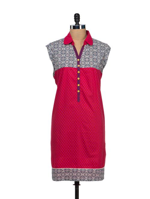 Elegant Sleeveless Kurti - VINTAGE EARTH