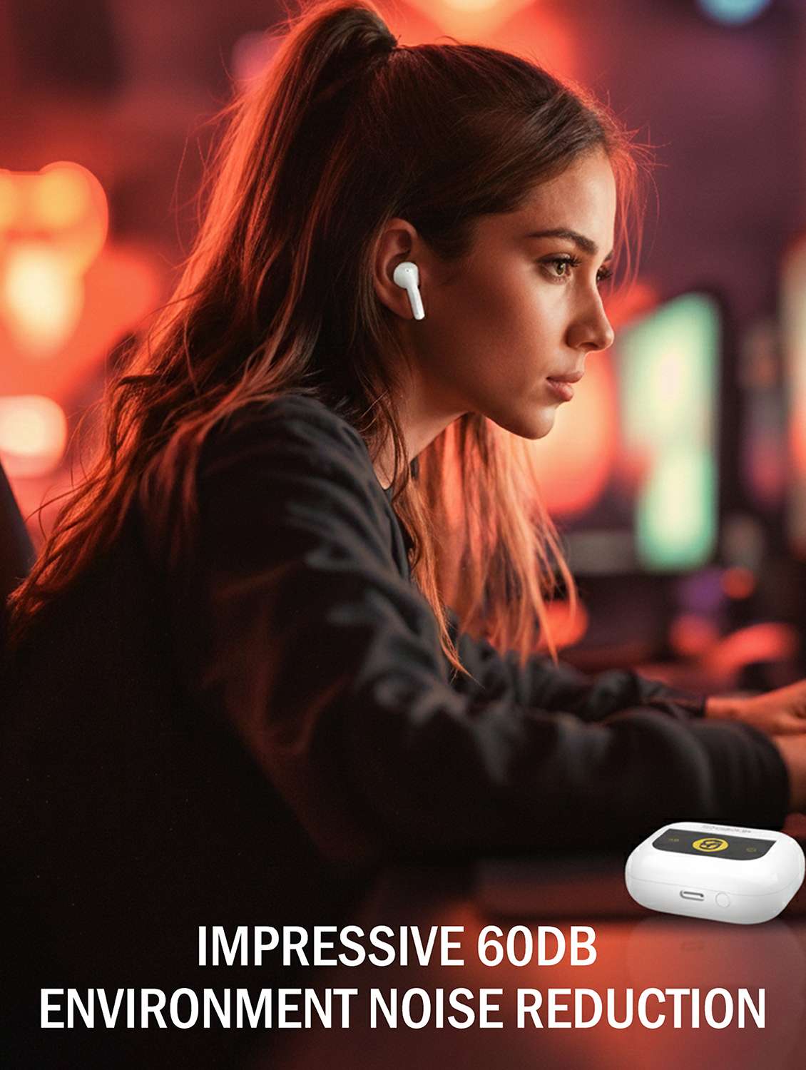 snapup snapods view in ear true wireless earbuds - glaze white - 22327558 -  Standard Image - 1
