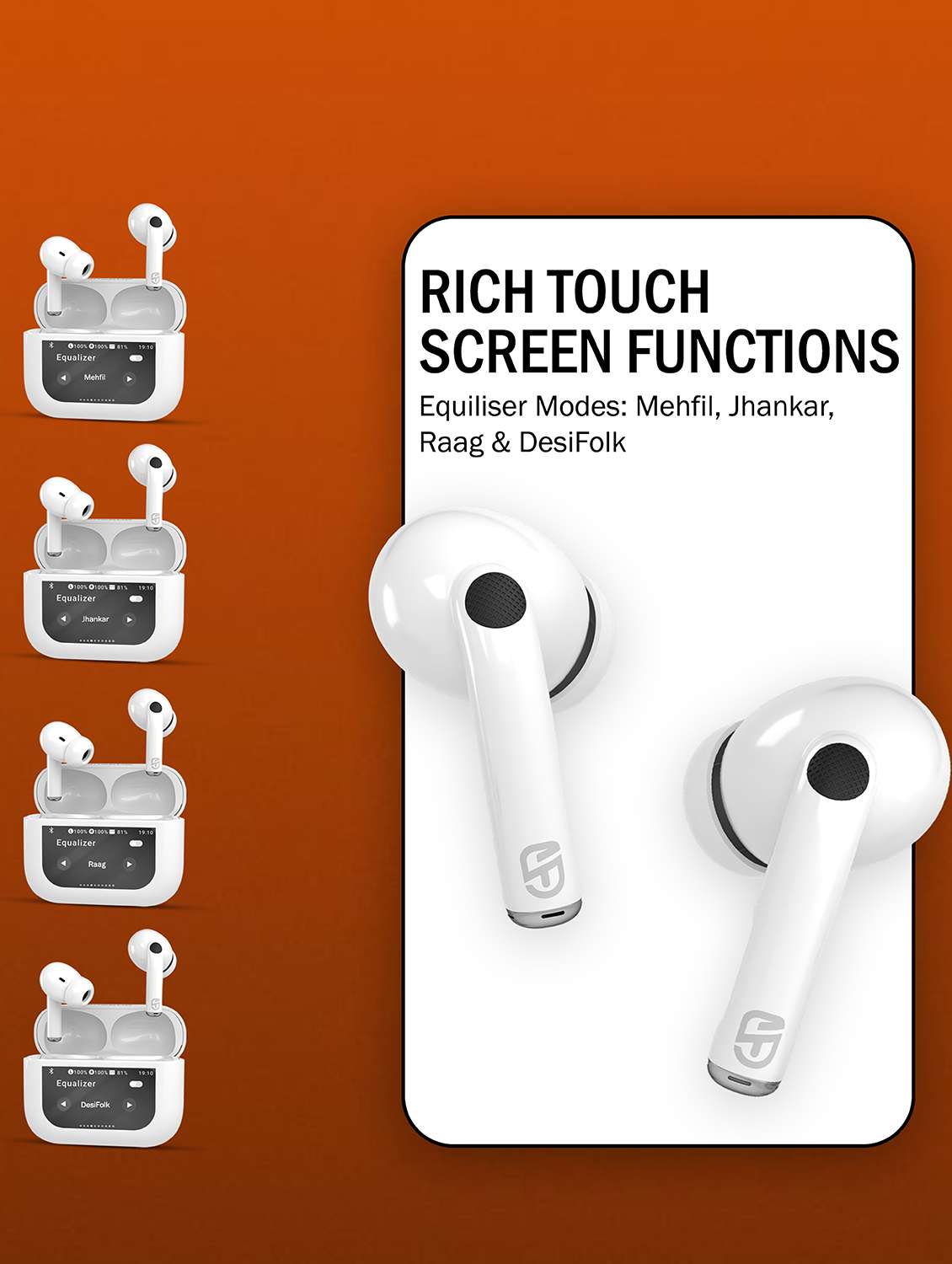 snapup snapods view in ear true wireless earbuds - glaze white - 22327558 -  Standard Image - 9