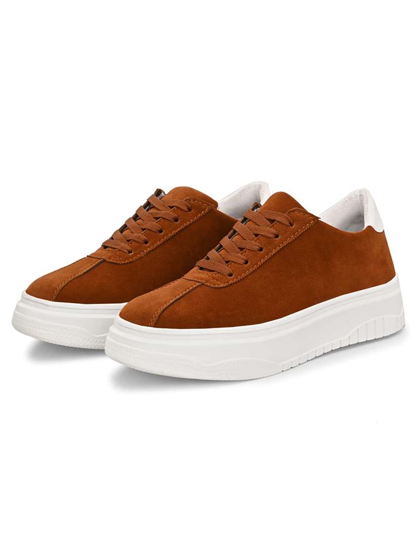 men rust lace up sneaker - 22327570 -  Standard Image - 1