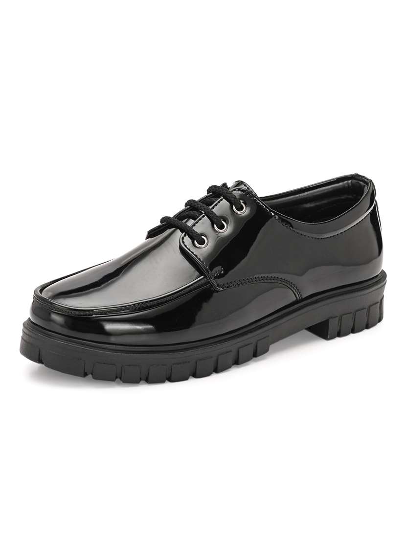 Men Black Slip On Derby - 22327572 -  Standard Image - 1