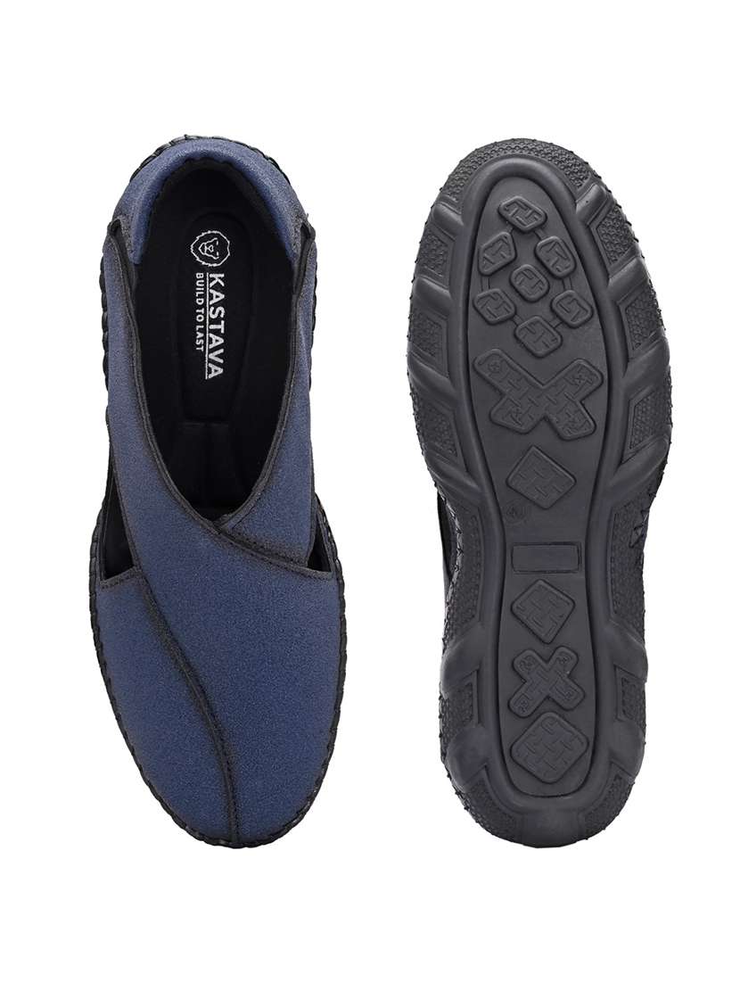 men blue slip on sandal - 22327578 -  Standard Image - 4