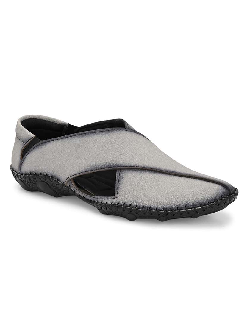 men grey slip on sandal - 22327580 -  Standard Image - 1