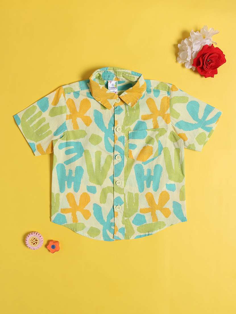 green cotton shirt - 22327742 -  Standard Image - 1