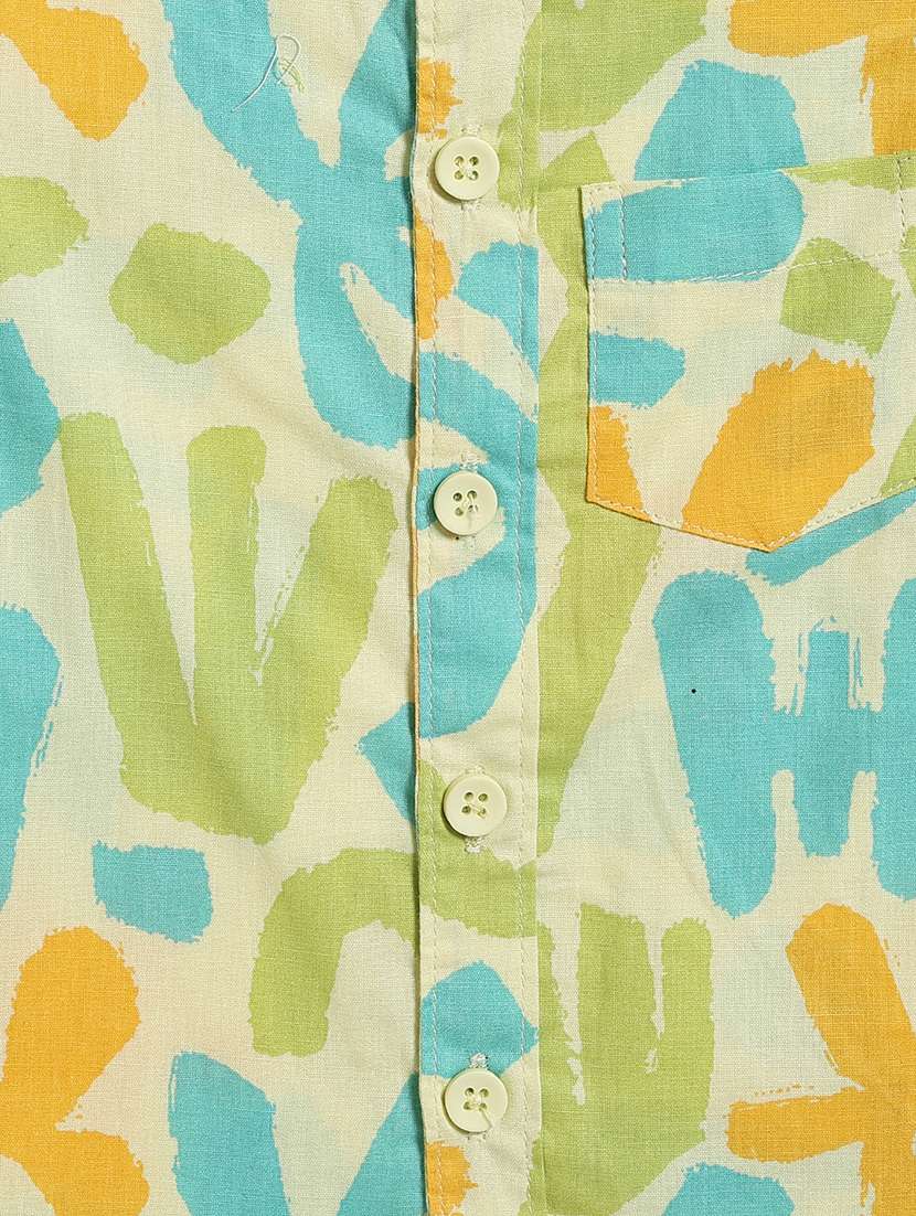 green cotton shirt - 22327742 -  Standard Image - 4