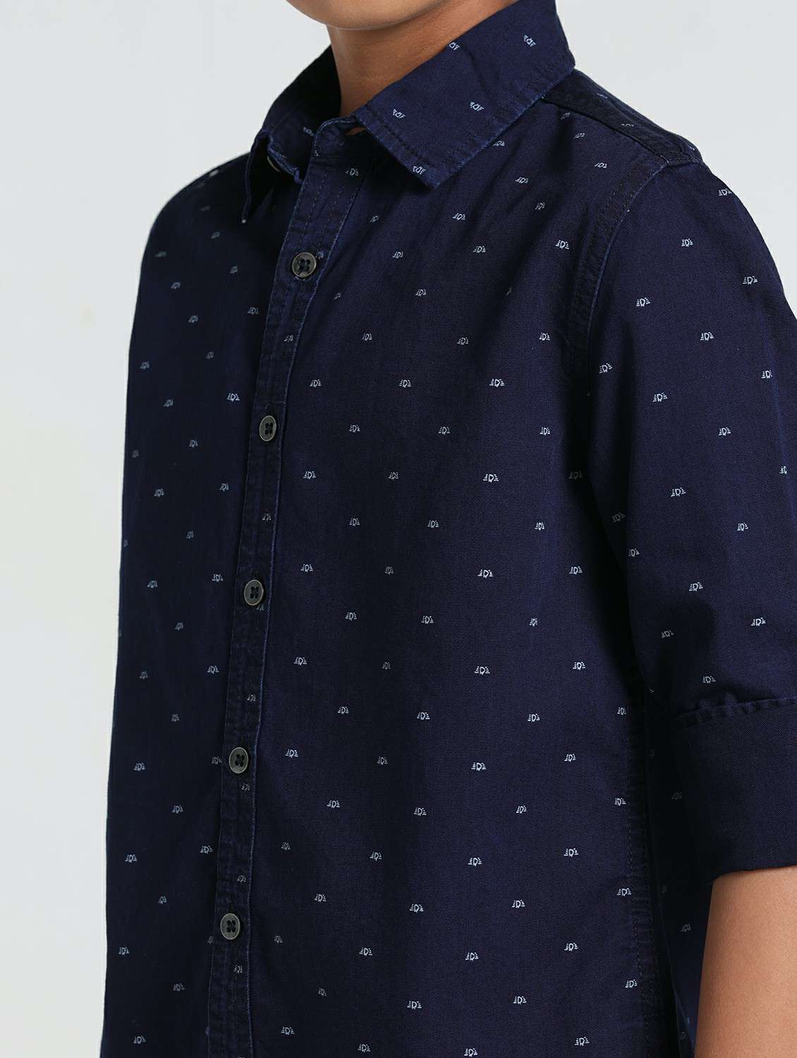 boys printed collared roll up sleeve shirt - 22327851 -  Standard Image - 4