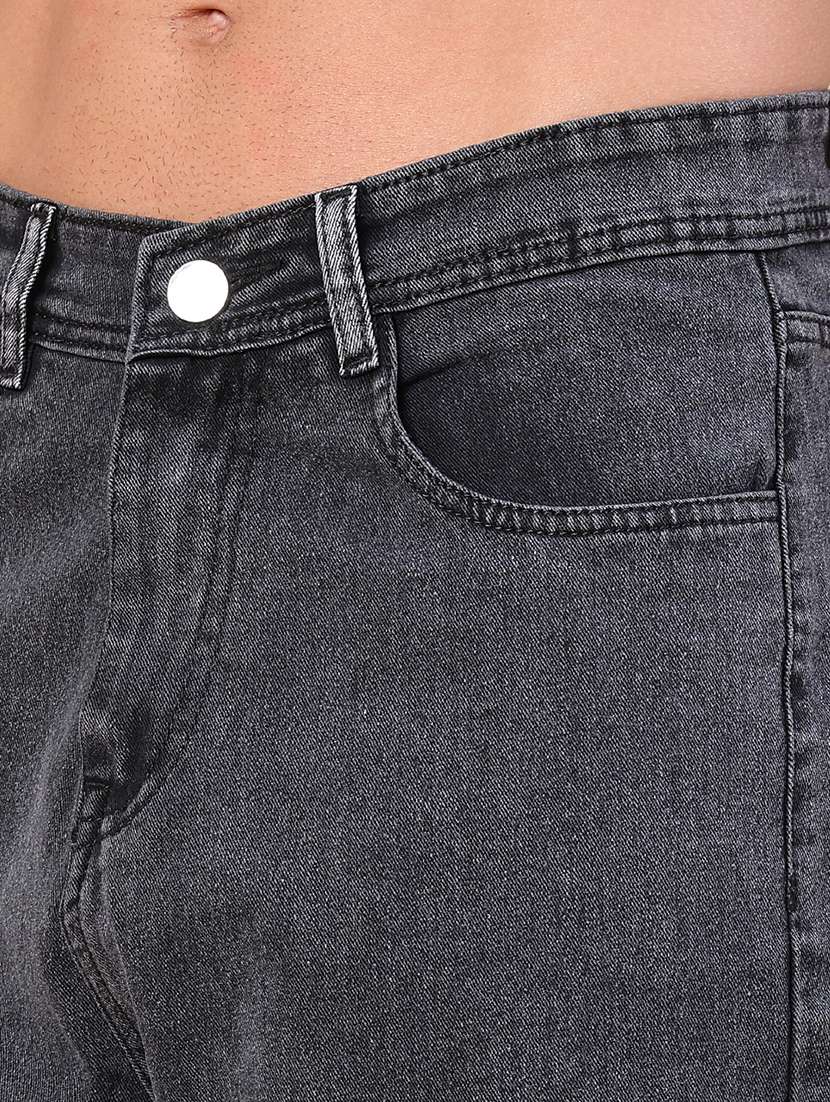 men plain mid rise full length relaxed fit jeans - 22328045 -  Standard Image - 1