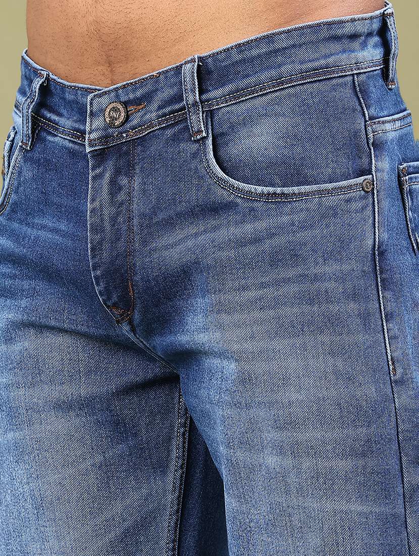 men washed mid rise full length jeans - 22328056 -  Standard Image - 1