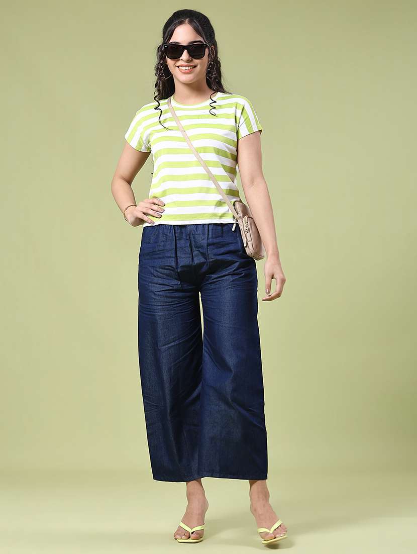 Women Striped Short Sleeve T-shirt - 22328088 -  Standard Image - 4