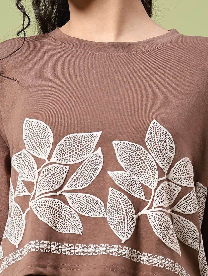 Women Printed Short Sleeve Boxy T-shirt - 22328092 -  Standard Image - 1