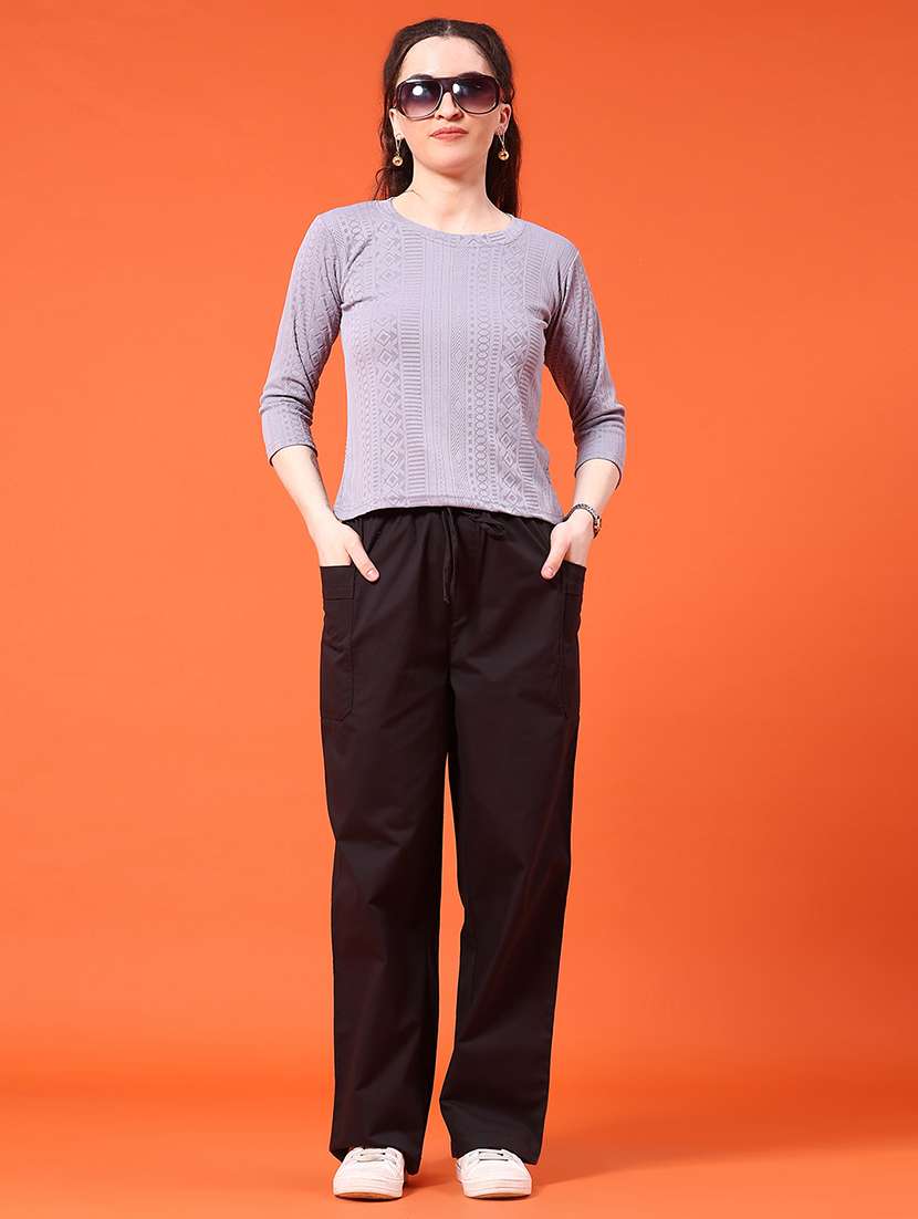 women self designed three quarter sleeve top - 22328098 -  Standard Image - 4