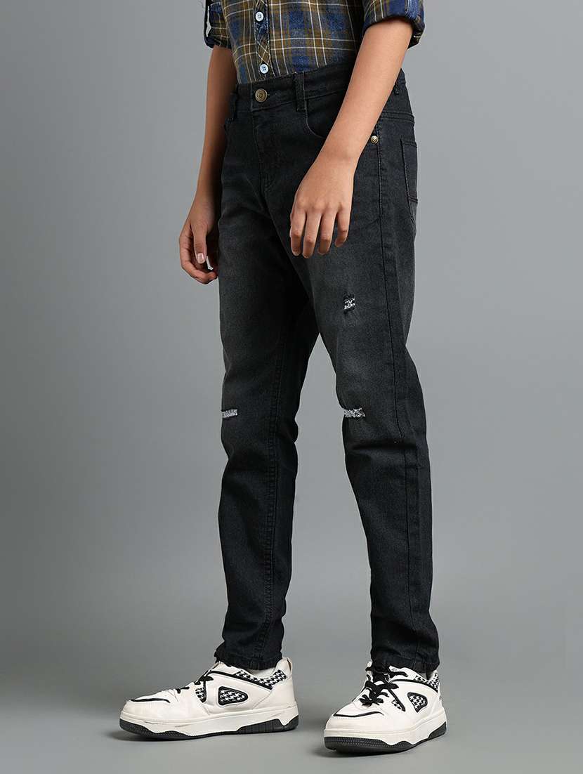 boys distressed mid rise slim fit jean - 22328100 -  Standard Image - 1