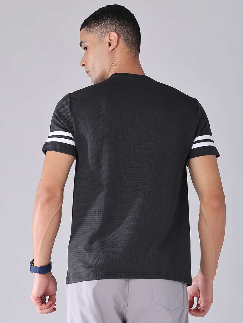 men taped short sleeves regular fit t-shirt - 22328222 -  Standard Image - 4