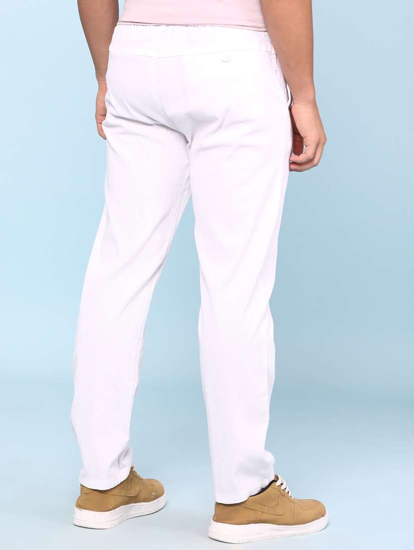 men solid mid rise regular fit cargo  - 22328255 -  Standard Image - 4