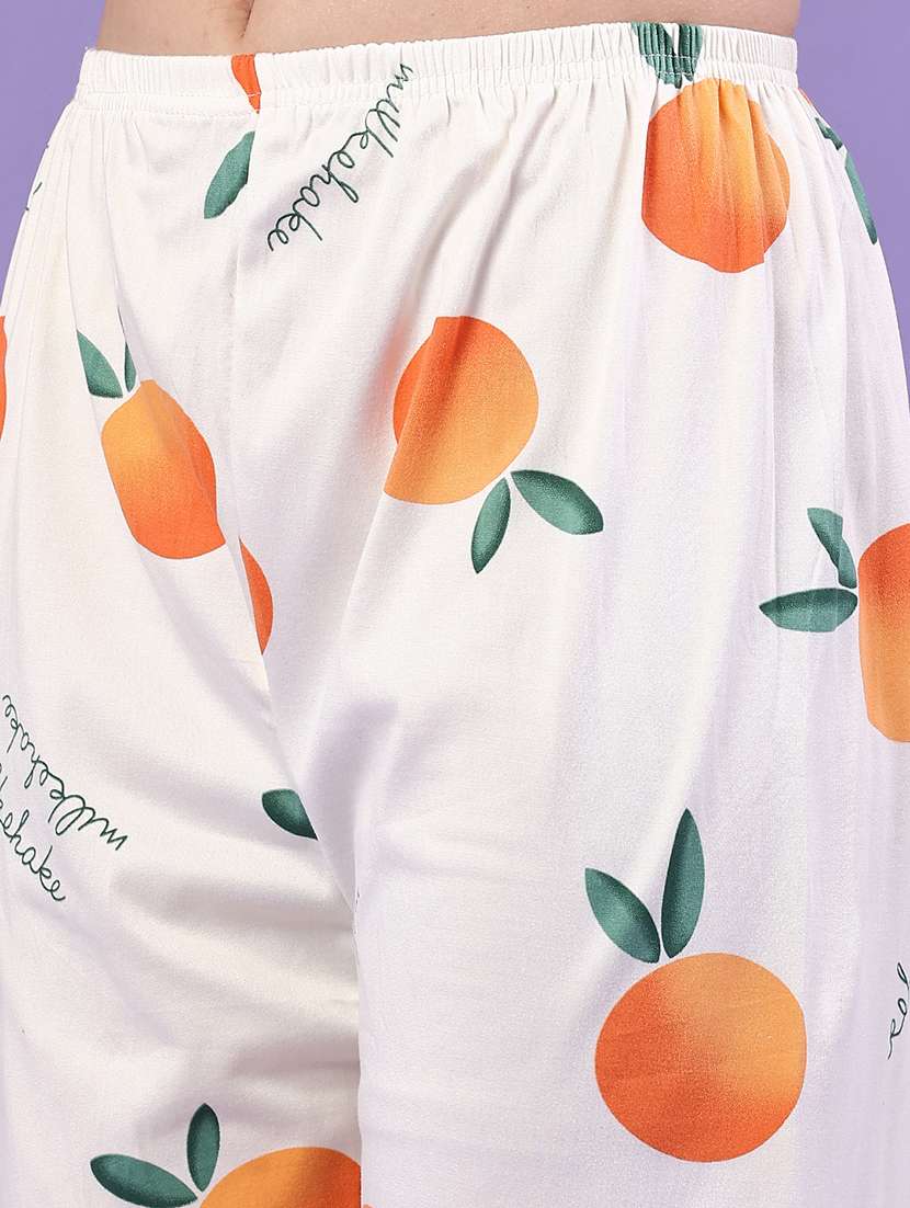 women printed short sleeve pyjama set nightwear - 22328284 -  Standard Image - 4