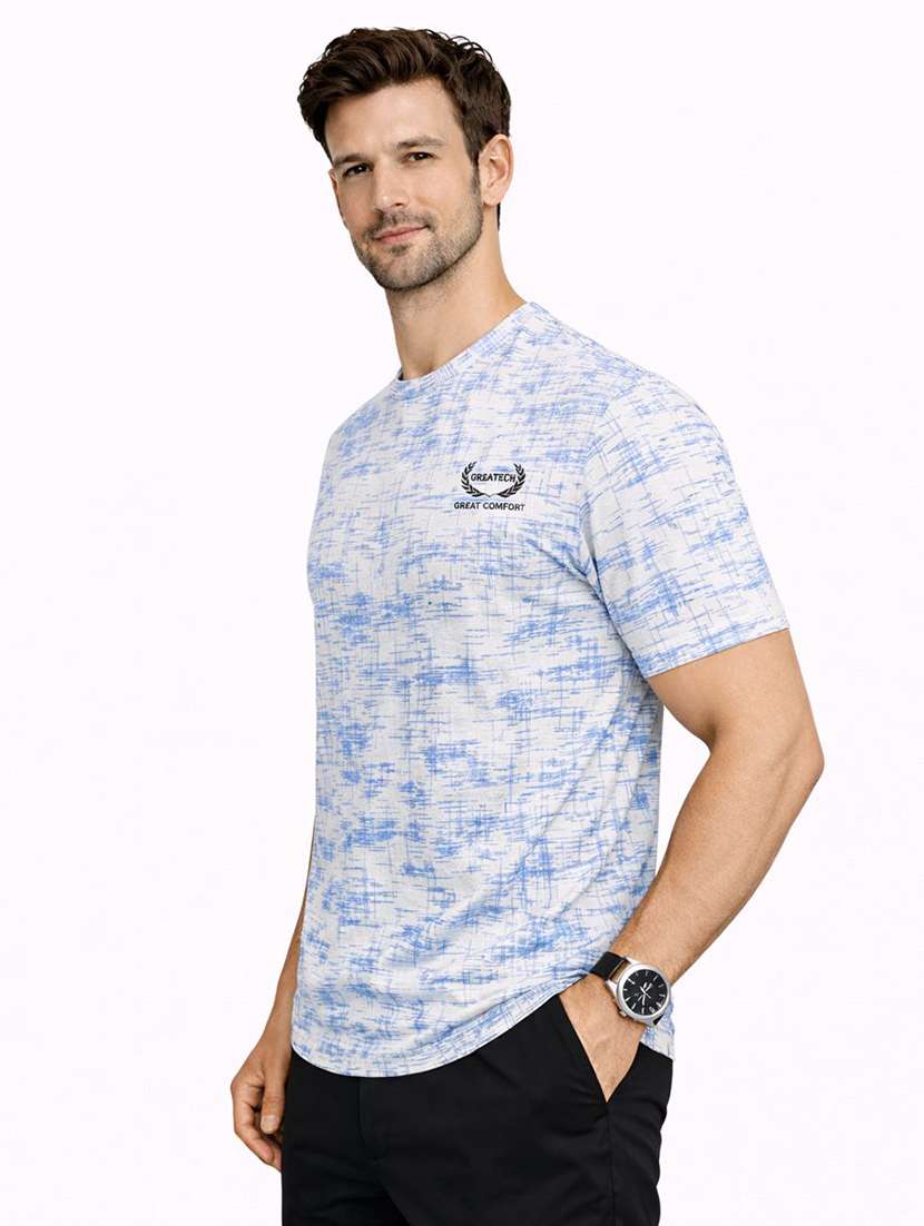 men printed short sleeve regular fit t-shirt - 22328554 -  Standard Image - 1